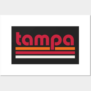 Retro Tampa Stripes Posters and Art